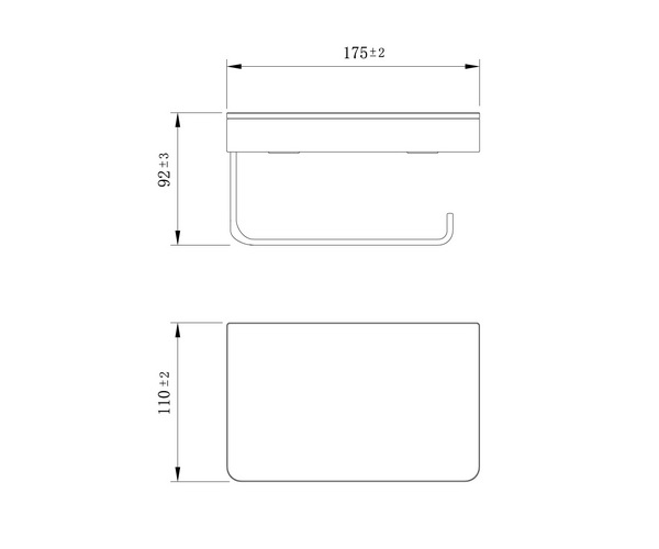 бумагодержатель LEMARK GLASS LINE